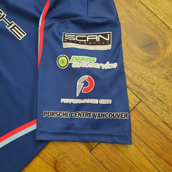 Jango Sportswear Porsche Racing Style Short Sleeve Button Up Shirt - Picture 9 of 10